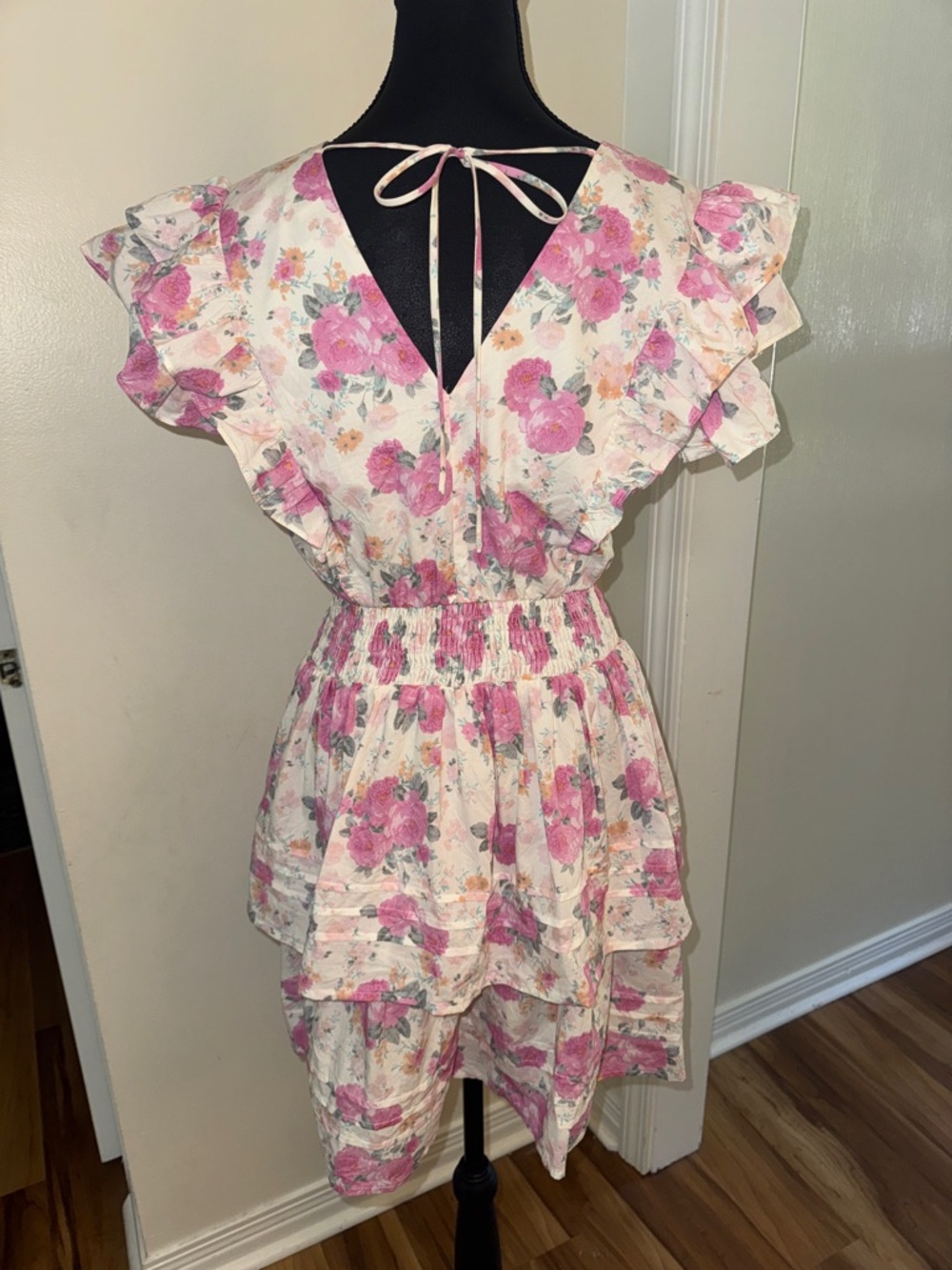 PINCH Pink Floral Ruffle Dress - Picture 3 of 10